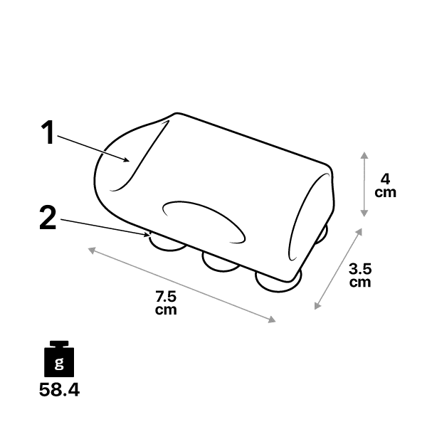 Holdy - Universal silicone holder for the shower head