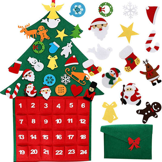 Feltri - Advent christmas tree with 24 decorations